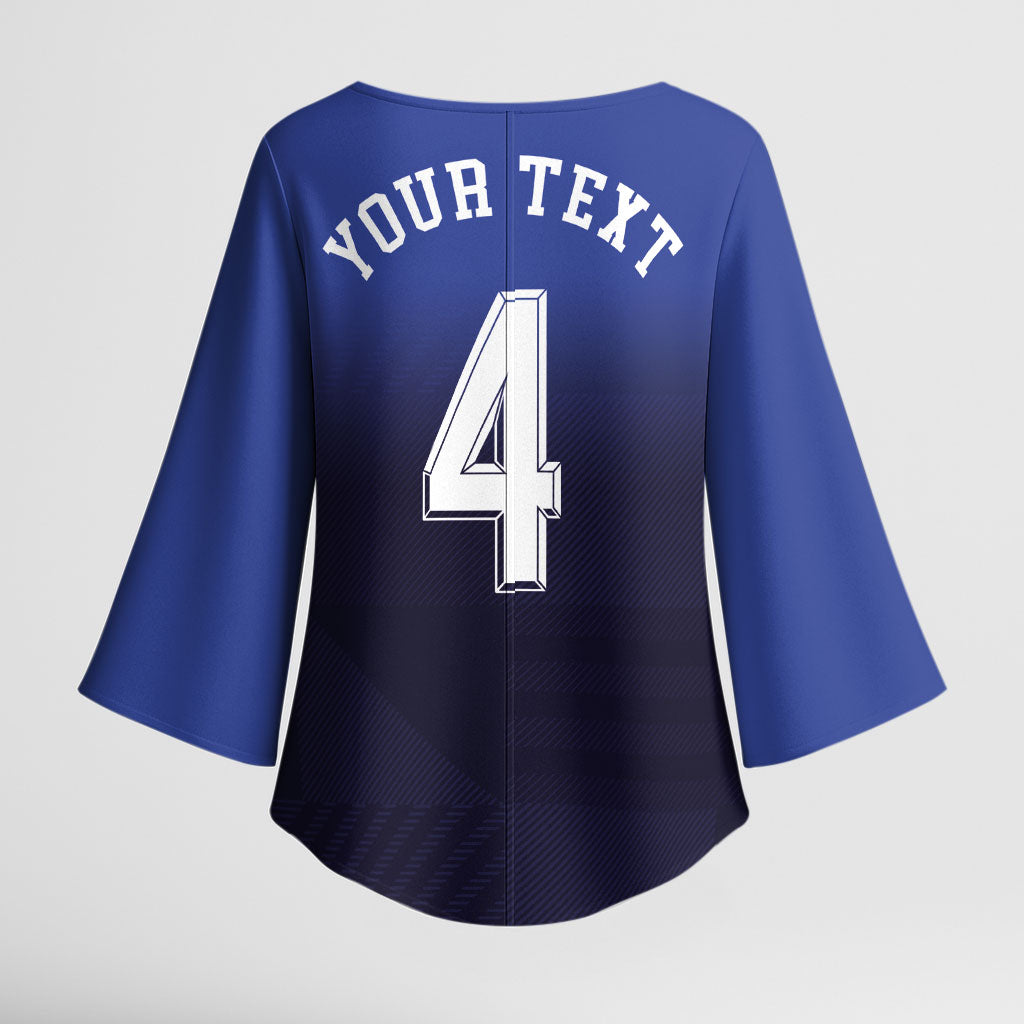 Custom Scotland National Football Kimono Sleeve Blouse Volley to the North America 2026
