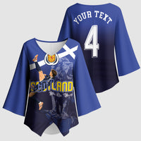 Custom Scotland National Football Kimono Sleeve Blouse Volley to the North America 2026