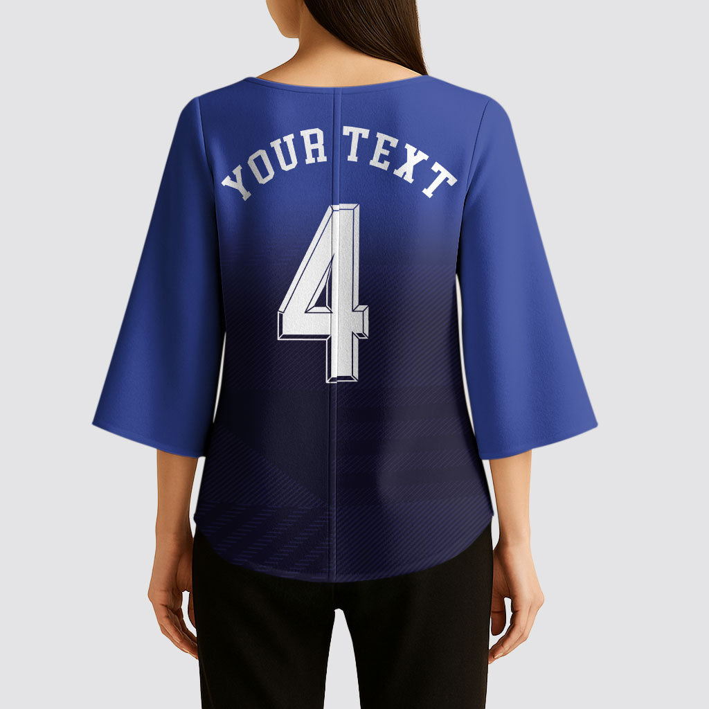 Custom Scotland National Football Kimono Sleeve Blouse Volley to the North America 2026