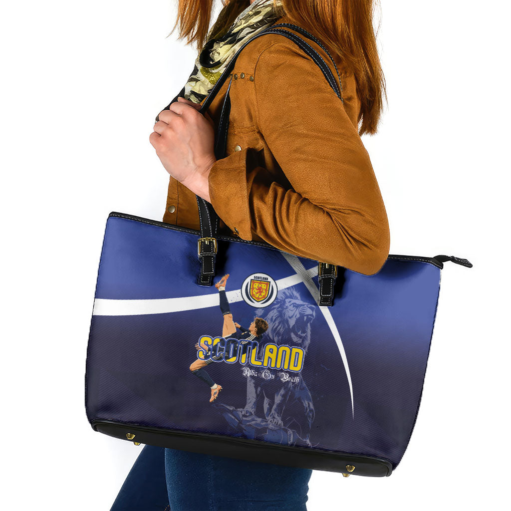 Scotland National Football Leather Tote Bag Volley to the North America 2026