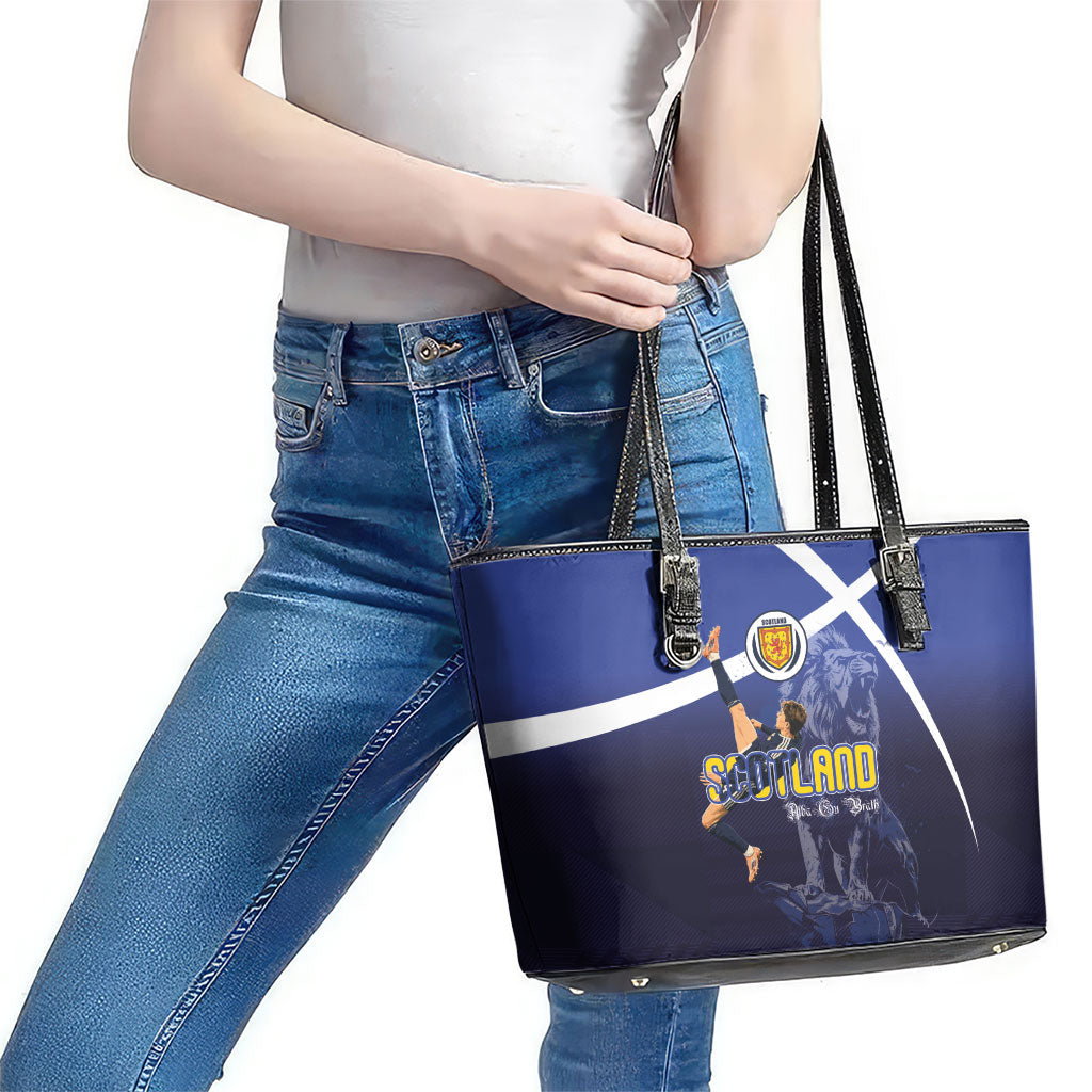 Scotland National Football Leather Tote Bag Volley to the North America 2026