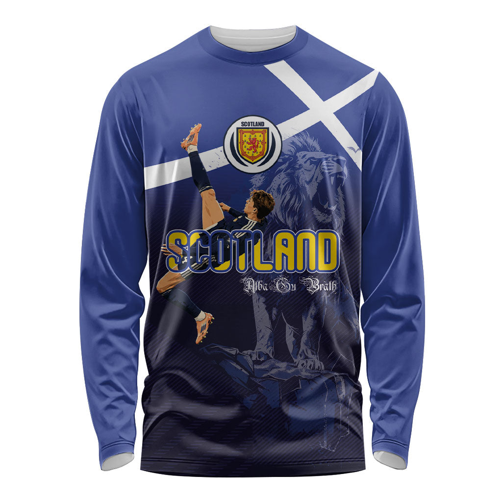 Custom Scotland National Football Long Sleeve Shirt Volley to the North America 2026