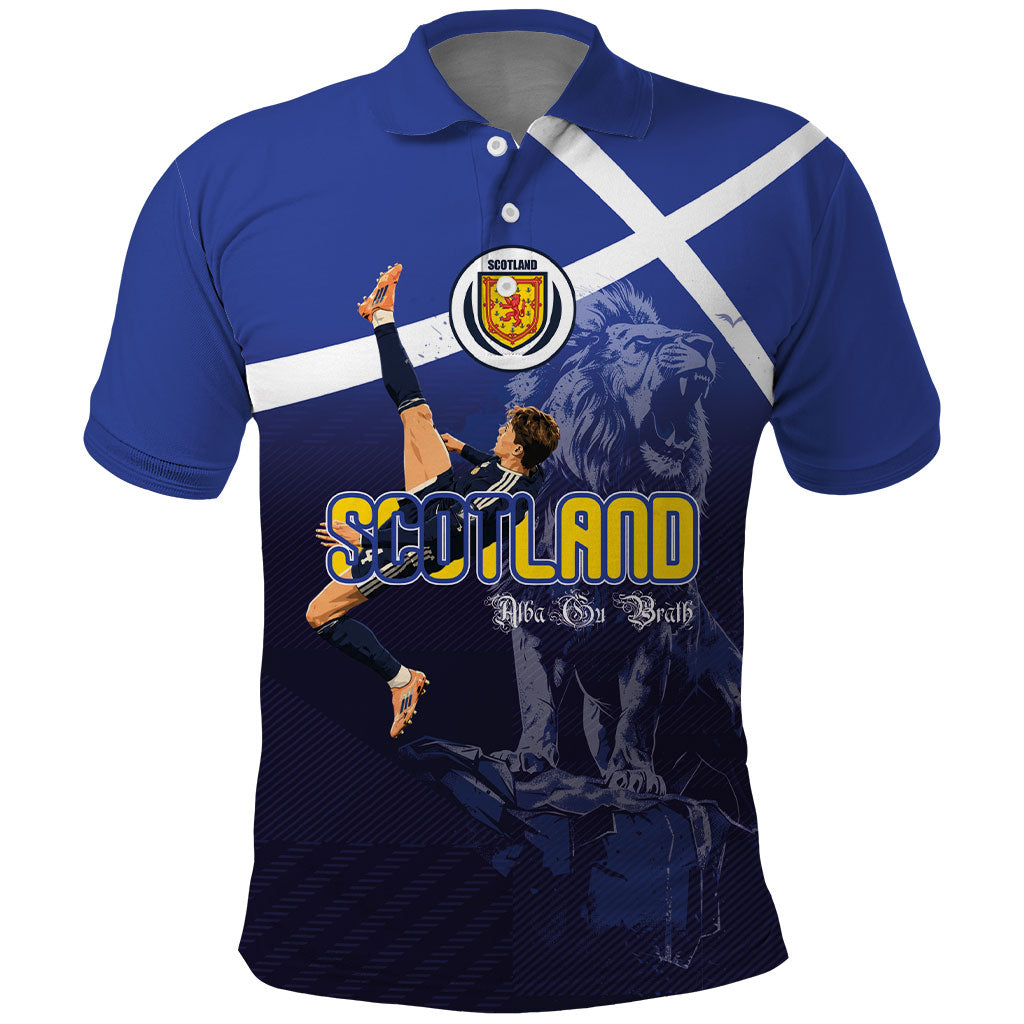 Custom Scotland National Football Polo Shirt Volley to the North America 2026