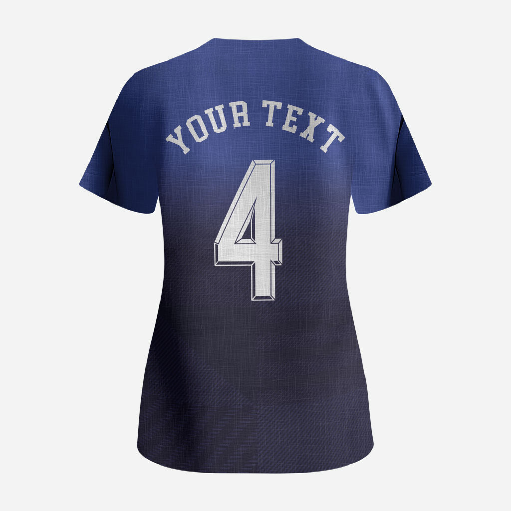 Custom Scotland National Football Scrub Top Volley to the North America 2026
