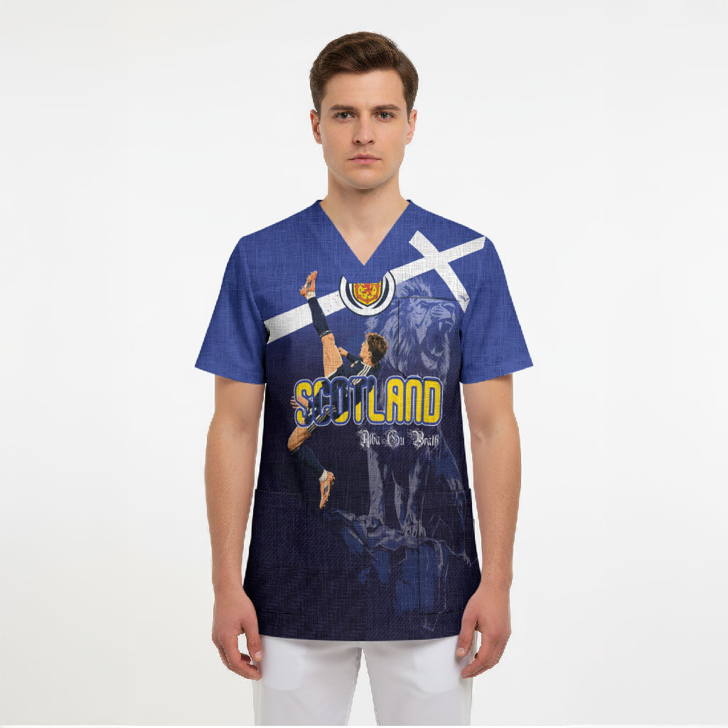 Custom Scotland National Football Scrub Top Volley to the North America 2026