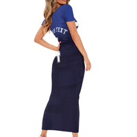 Custom Scotland National Football Short Sleeve Bodycon Dress Volley to the North America 2026