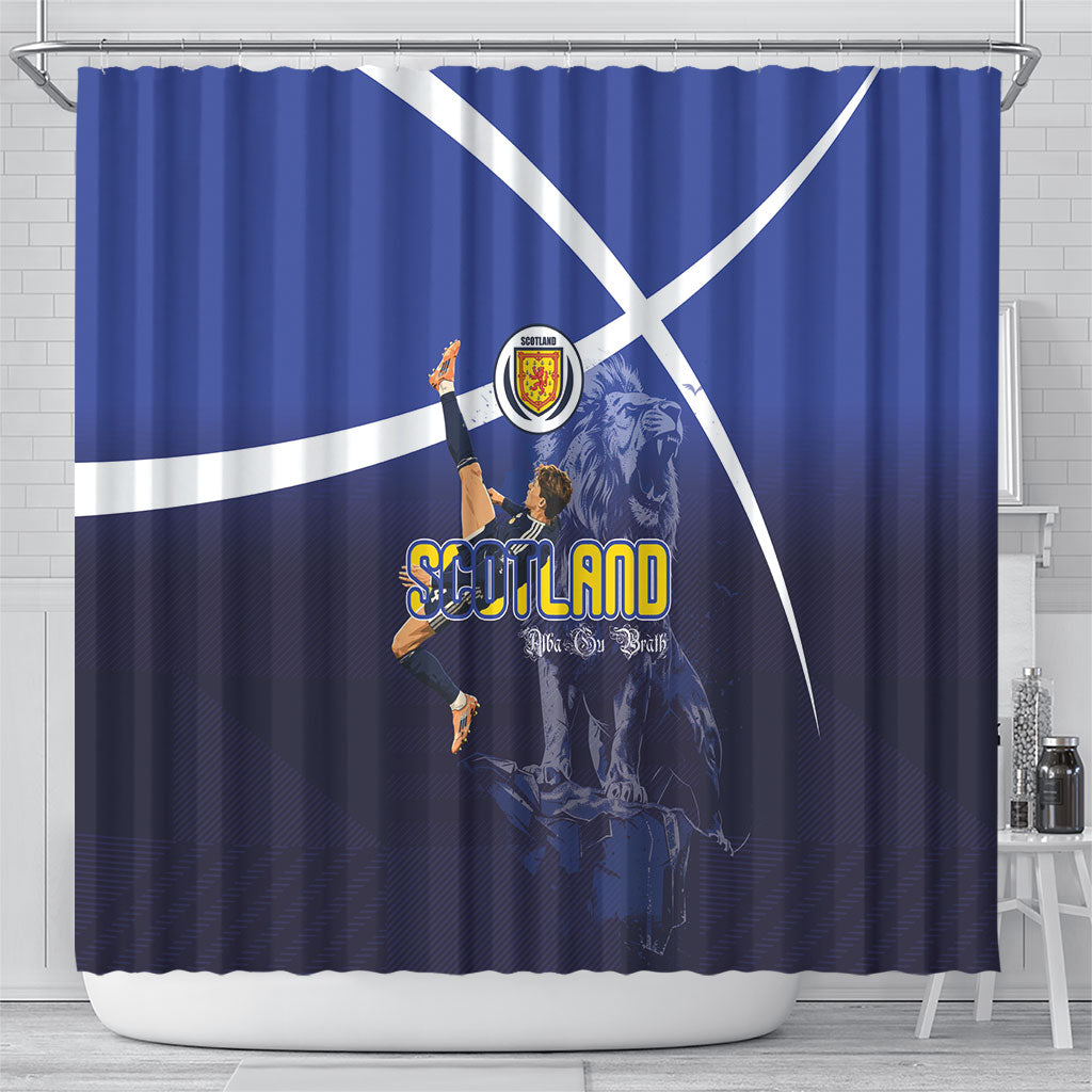 Scotland National Football Shower Curtain Volley to the North America 2026