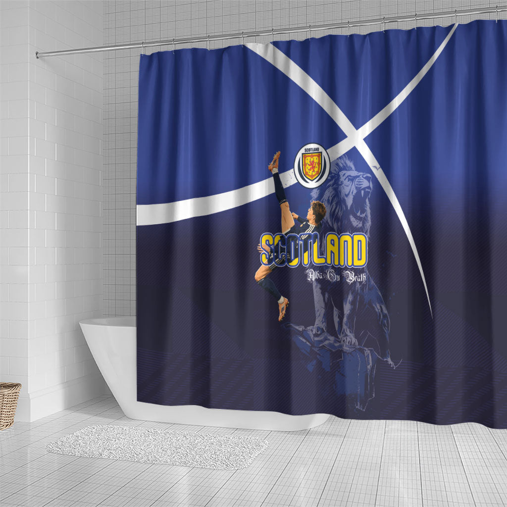 Scotland National Football Shower Curtain Volley to the North America 2026