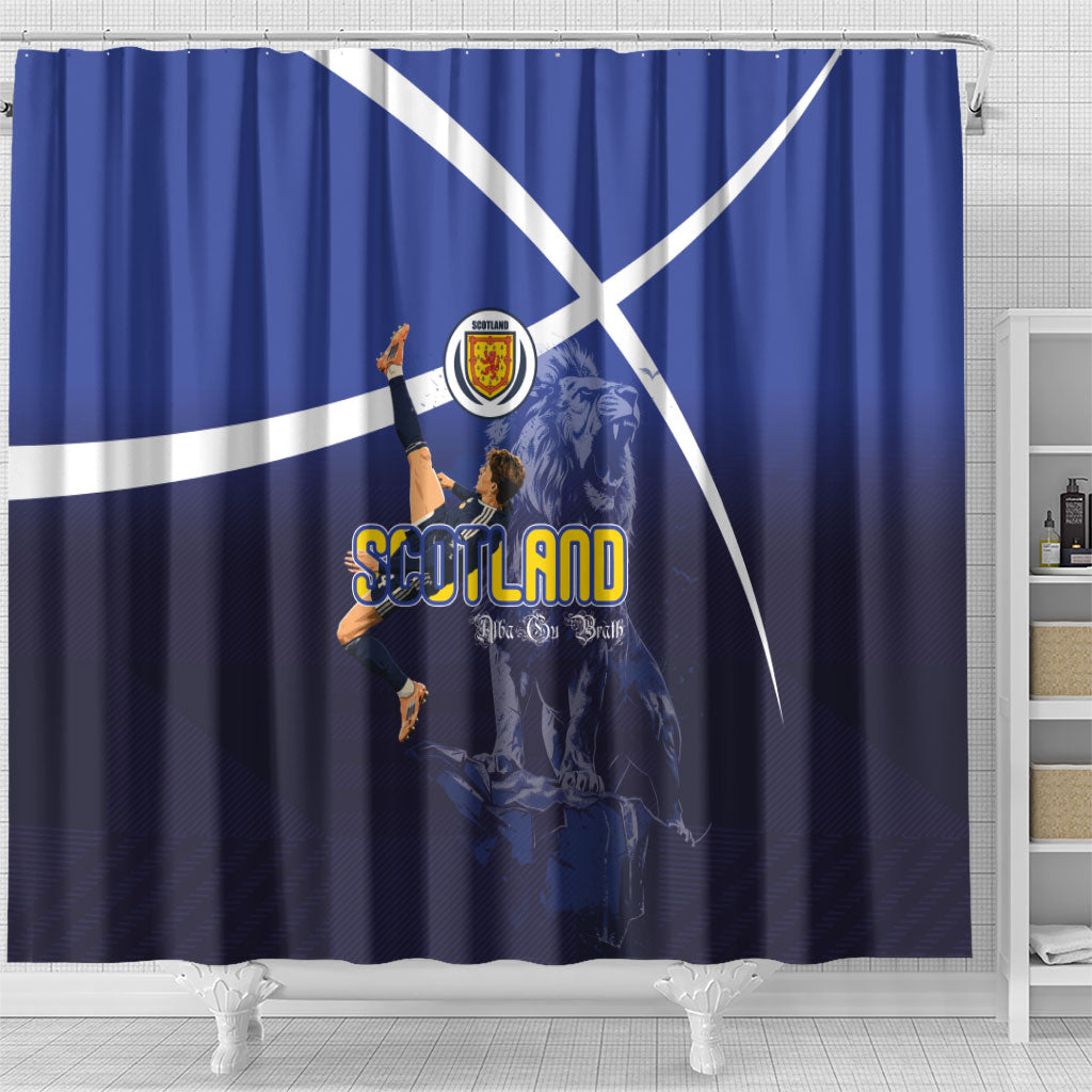 Scotland National Football Shower Curtain Volley to the North America 2026