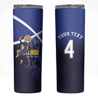 Custom Scotland National Football Skinny Tumbler Volley to the North America 2026
