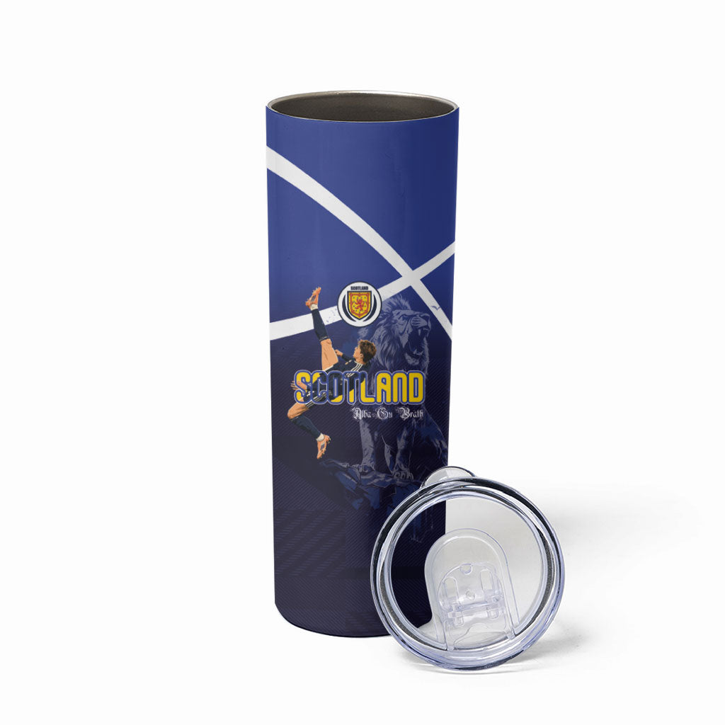 Custom Scotland National Football Skinny Tumbler Volley to the North America 2026