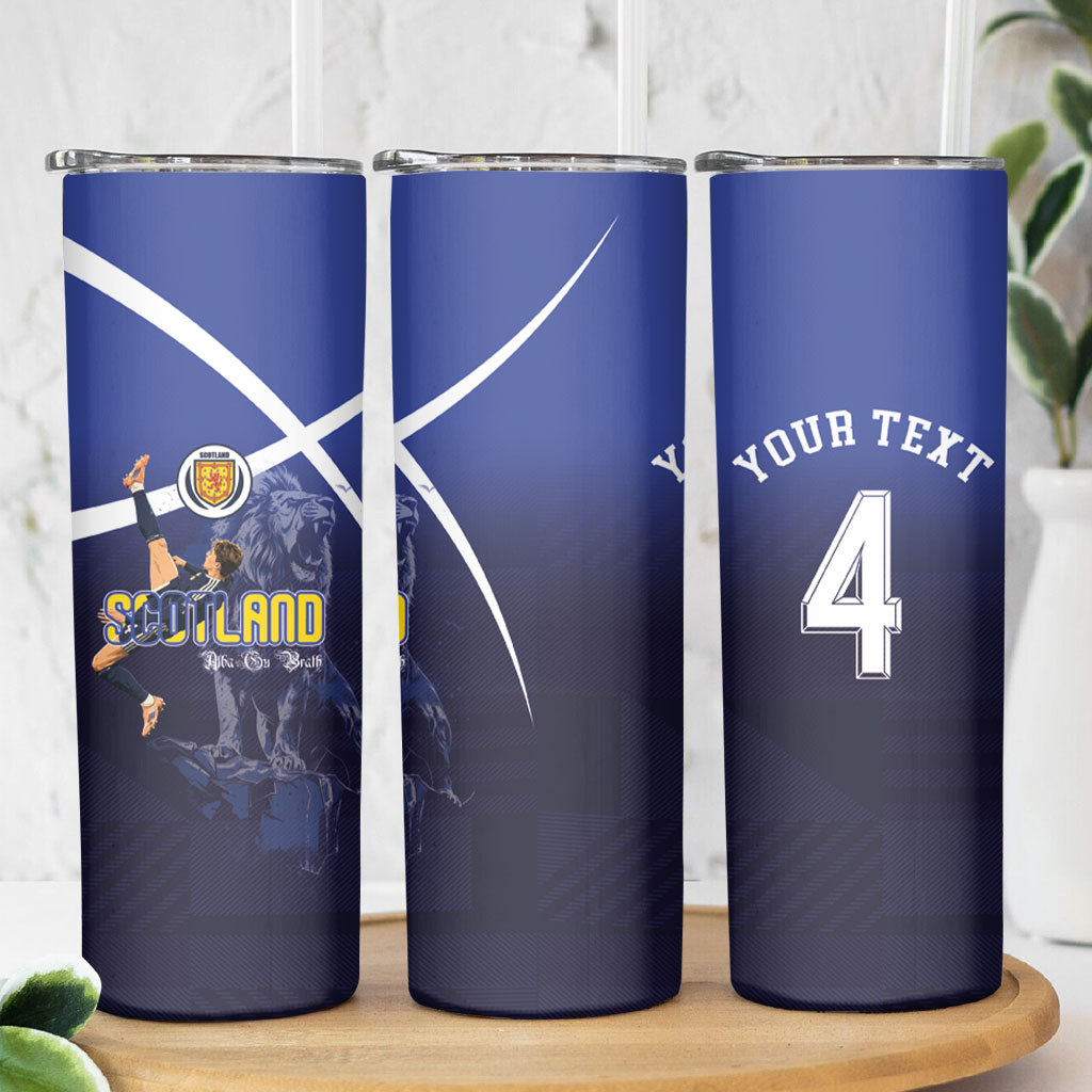 Custom Scotland National Football Skinny Tumbler Volley to the North America 2026
