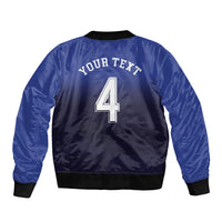 Custom Scotland National Football Sleeve Zip Bomber Jacket Volley to the North America 2026