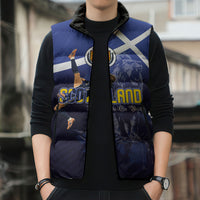 Custom Scotland National Football Sleeveless Puffer Jacket Volley to the North America 2026