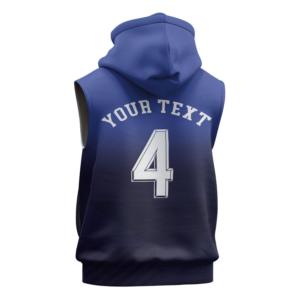 Custom Scotland National Football Sleeveless Zip Hoodie Volley to the North America 2026