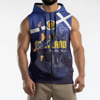 Custom Scotland National Football Sleeveless Zip Hoodie Volley to the North America 2026