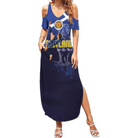 Custom Scotland National Football Summer Maxi Dress Volley to the North America 2026