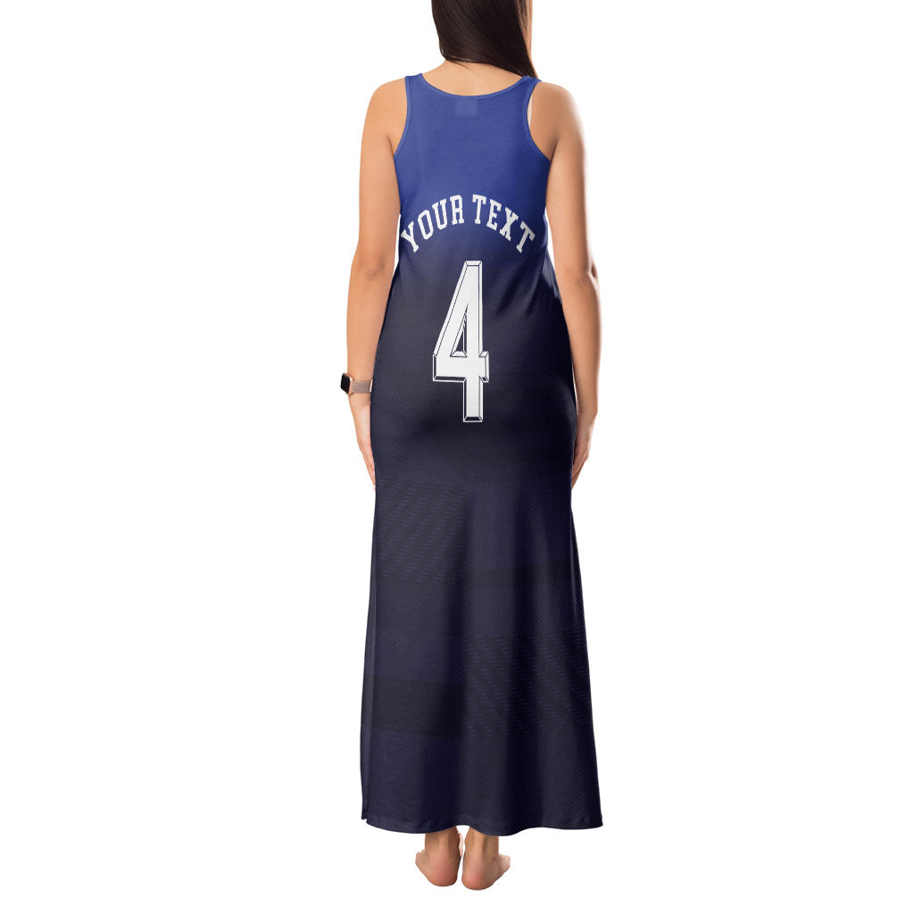 Custom Scotland National Football Tank Maxi Dress Volley to the North America 2026