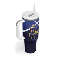 Custom Scotland National Football Tumbler With Handle Volley to the North America 2026