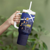Custom Scotland National Football Tumbler With Handle Volley to the North America 2026