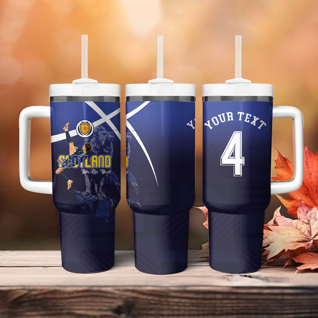 Custom Scotland National Football Tumbler With Handle Volley to the North America 2026