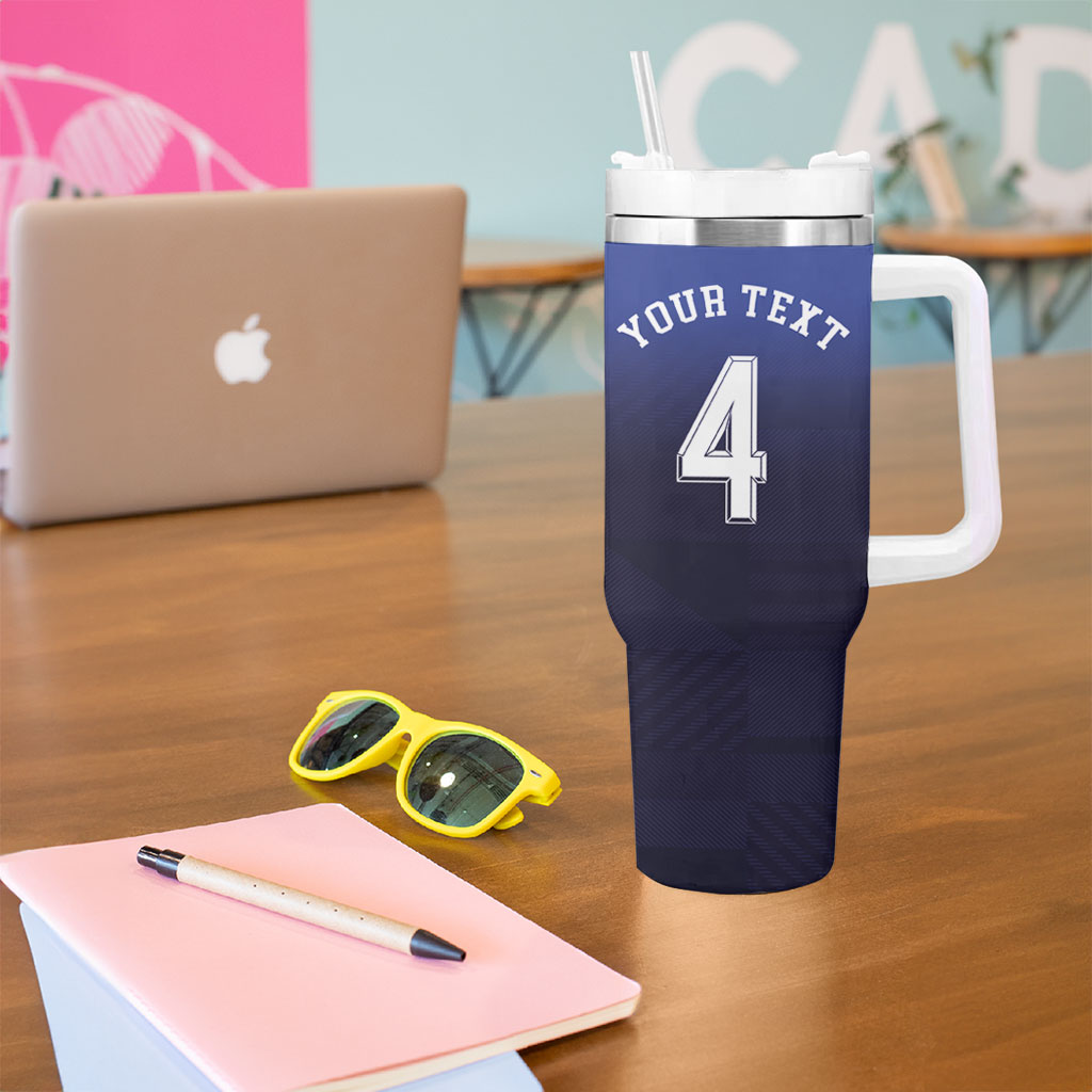 Custom Scotland National Football Tumbler With Handle Volley to the North America 2026