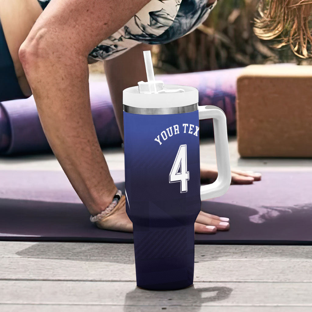 Custom Scotland National Football Tumbler With Handle Volley to the North America 2026
