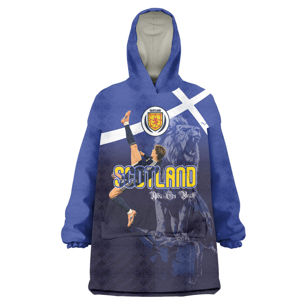 Custom Scotland National Football Wearable Blanket Hoodie Volley to the North America 2026
