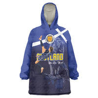 Custom Scotland National Football Wearable Blanket Hoodie Volley to the North America 2026