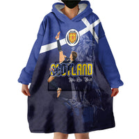 Custom Scotland National Football Wearable Blanket Hoodie Volley to the North America 2026