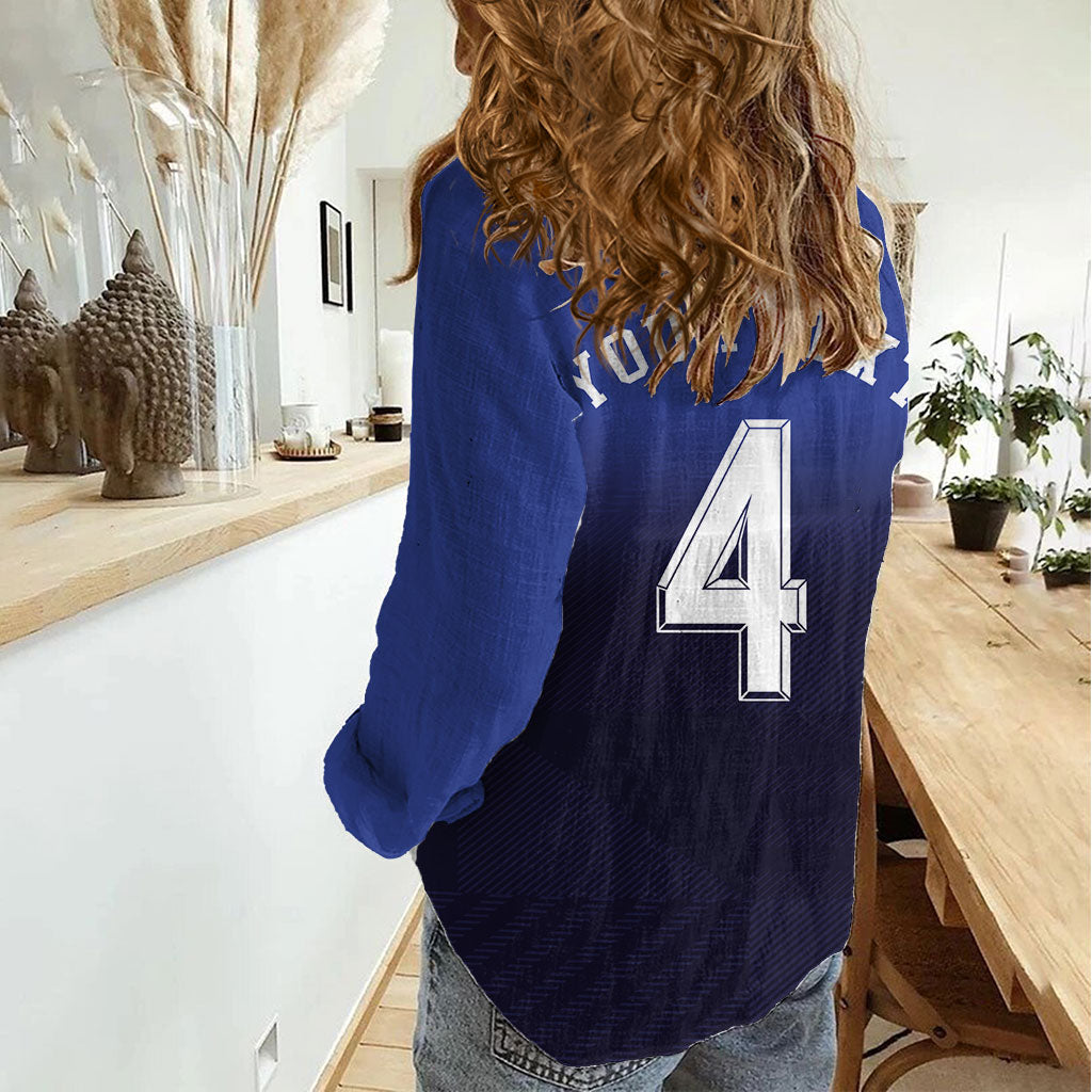 Custom Scotland National Football Women Casual Shirt Volley to the North America 2026