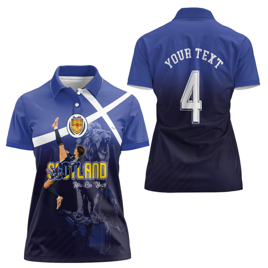 Custom Scotland National Football Women Polo Shirt Volley to the North America 2026