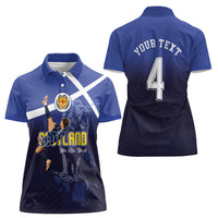 Custom Scotland National Football Women Polo Shirt Volley to the North America 2026