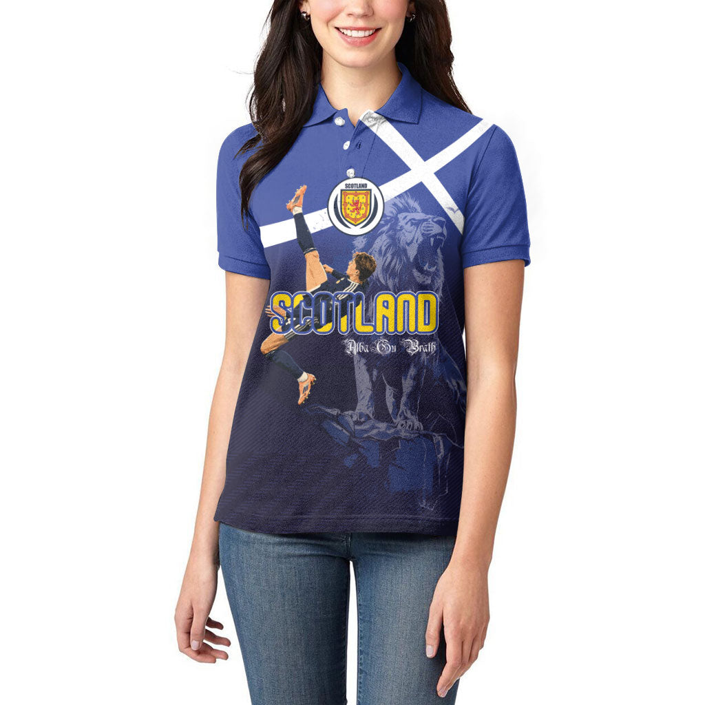 Custom Scotland National Football Women Polo Shirt Volley to the North America 2026