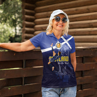 Custom Scotland National Football Women Polo Shirt Volley to the North America 2026
