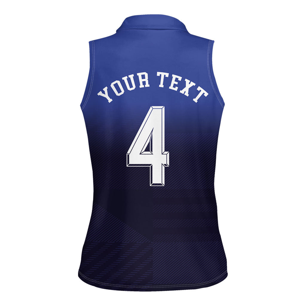 Custom Scotland National Football Women Sleeveless Polo Shirt Volley to the North America 2026