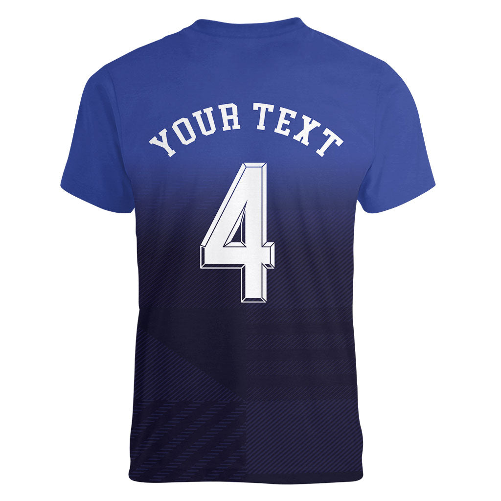 Custom Scotland National Football Women V-Neck T-Shirt Volley to the North America 2026