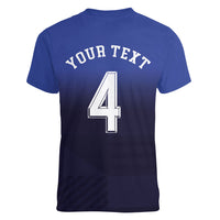 Custom Scotland National Football Women V-Neck T-Shirt Volley to the North America 2026