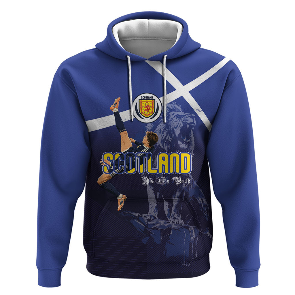 Custom Scotland National Football Zip Hoodie Volley to the North America 2026