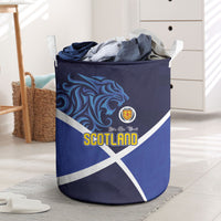 Scotland National Football Laundry Basket Lions with Flag Sporty Tartan Style