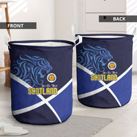 Scotland National Football Laundry Basket Lions with Flag Sporty Tartan Style