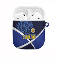 Scotland National Football AirPods Case Lions with Flag Sporty Tartan Style