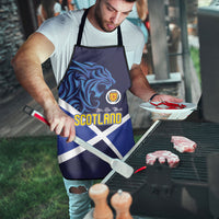 Scotland National Football Apron Lions with Flag Sporty Tartan Style