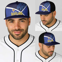 Scotland National Football Baseball Net Cap Lions with Flag Sporty Tartan Style