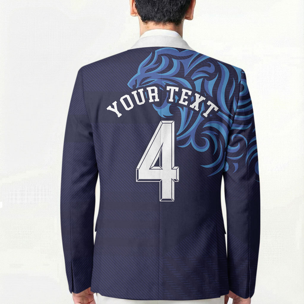Custom Scotland National Football Blazer Lions with Flag Sporty Tartan Style