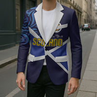 Custom Scotland National Football Blazer Lions with Flag Sporty Tartan Style