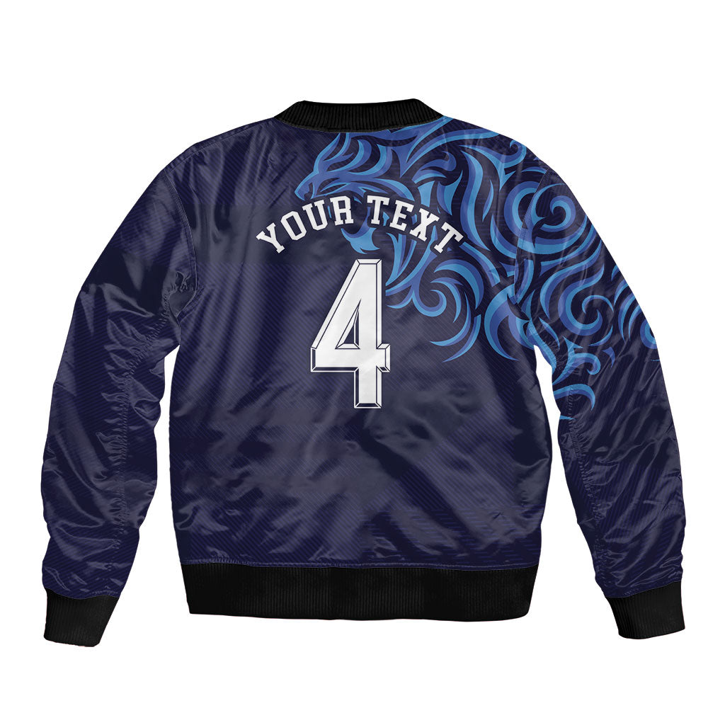Custom Scotland National Football Bomber Jacket Lions with Flag Sporty Tartan Style