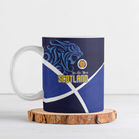 Scotland National Football Ceramic Mug Lions with Flag Sporty Tartan Style