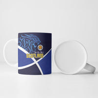 Scotland National Football Ceramic Mug Lions with Flag Sporty Tartan Style