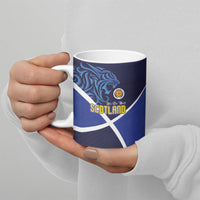 Scotland National Football Ceramic Mug Lions with Flag Sporty Tartan Style